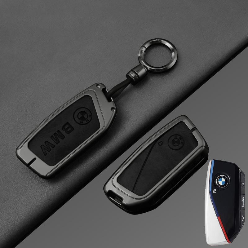 OSTB7 For BMW X1 U11 X7 X5 G05 LCI I7 IX XM Series 7 740Li U06 G81 M3 2023 2024 Zinc Alloy Car Remote Key Case Cover Shell Accessories