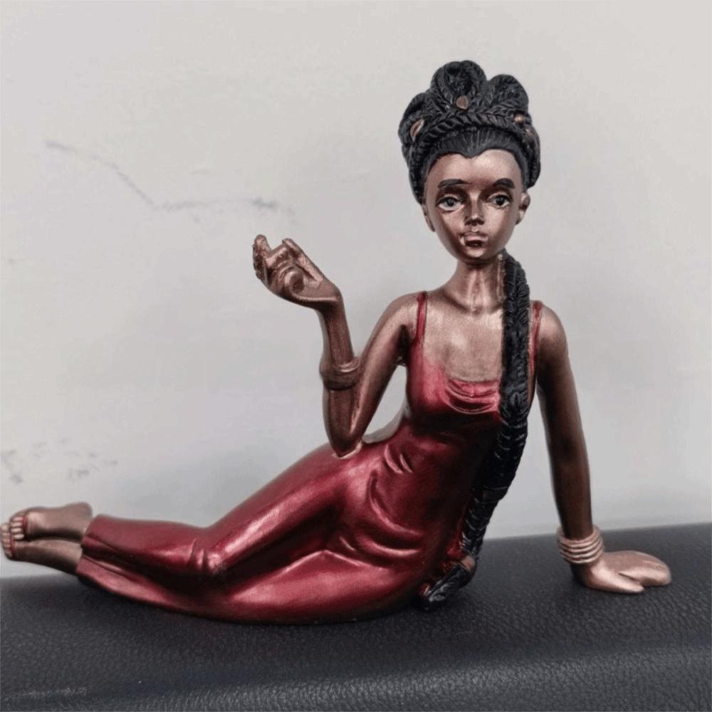 Creative Aroma Statue Stand Handcrafted Incense Burning Tray Women Figurine Incense Burner  Home