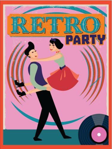 

Metal plaque vintage retro style Retro Party Classic tin door signAluminum 20x30cm（7.8x11.8inch）