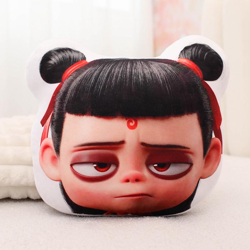 Nezha Series Plush Pillow: Sofa Ornament, Home Decor Cushion, Office Toy