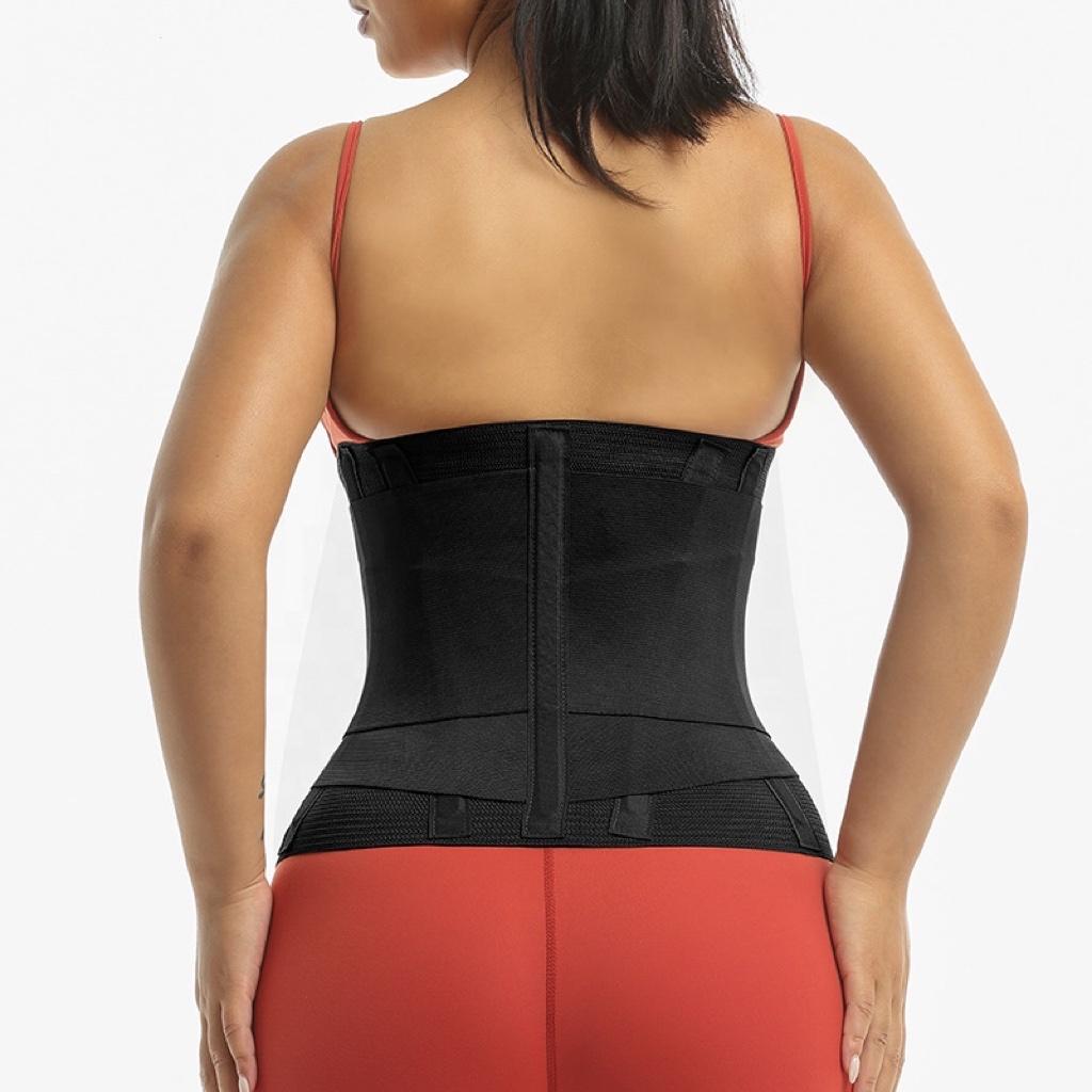 Custom Logo With Zipper 30cm Long Torso Waist Trainer Corset 3 in One Waist Trainer Wrap Belt