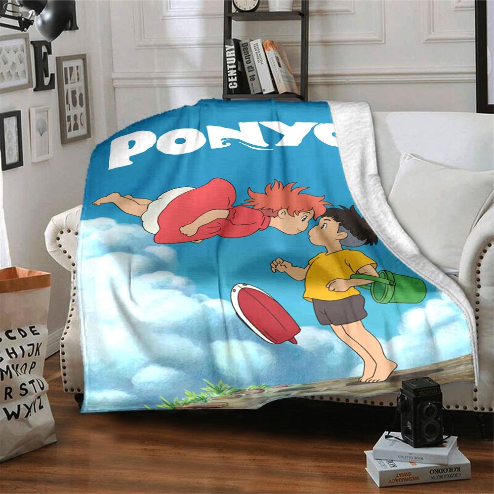 Ponyo Blanket Soft & Cozy Great for Picnics Office Sofa for All Occasions Warmthful Decor Ideal Gift For Birthday Valentine'S Day