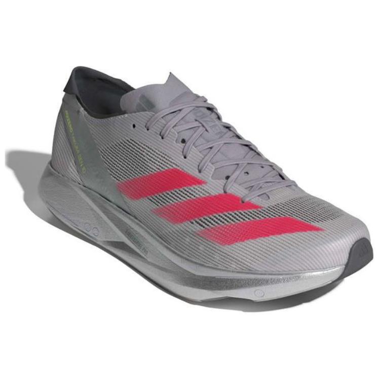 Adidas Adizero Takumi Sen 10 Comfortable Versatile Durable Supportive Low-Top Running Shoes Men Running Shoes Gray Red IG1979