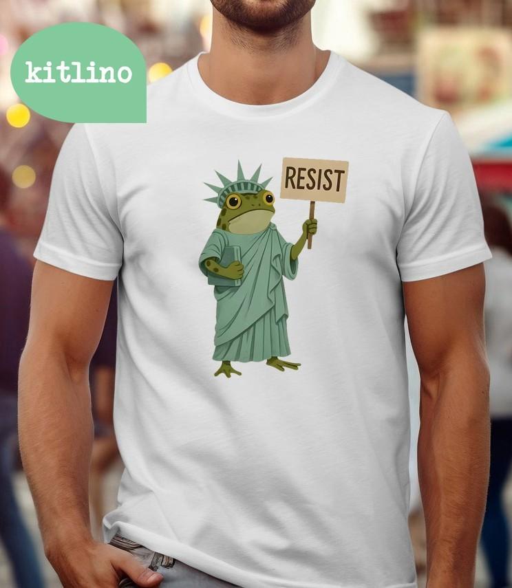 Portland Frog Protest Resist Unisex T-Shirt XXXL