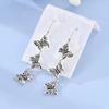 Original 925 Silver Hoop Earrings Butterfly Geometric Star Earrings Stud For Woman Female Girl Fashion Jewelry Girls