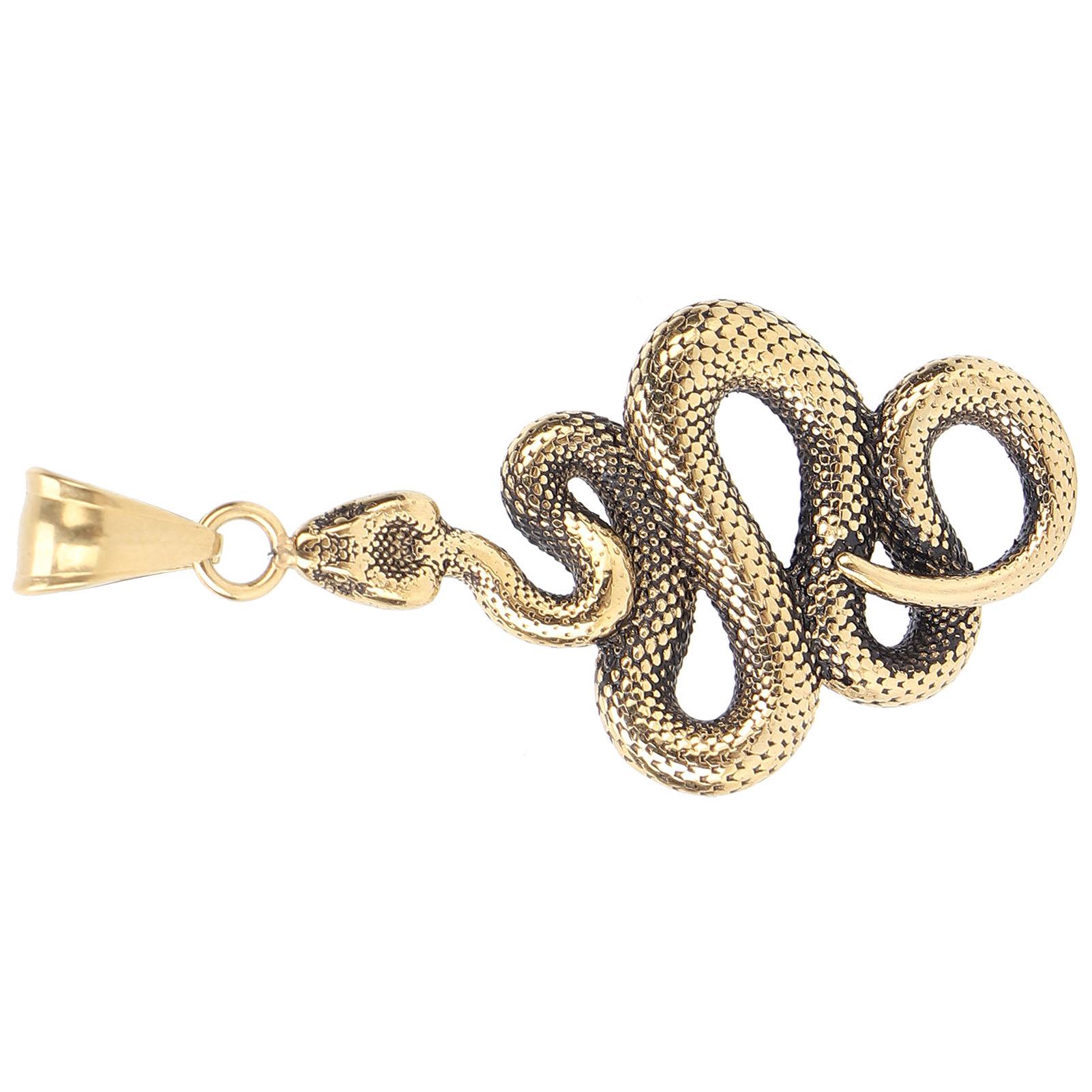 

Пулеры для молний Подвески в форме змеи из титановой стали Аксессуары для одежды для пожилого мужчины