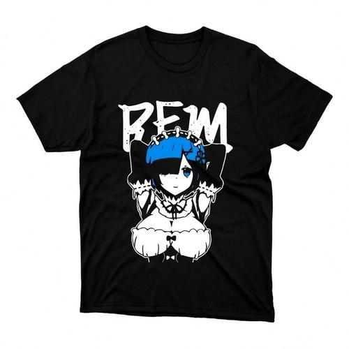 Rem Waifu Shirt Anime ReZero Waifu Senpai Unisexga Black TShirt S