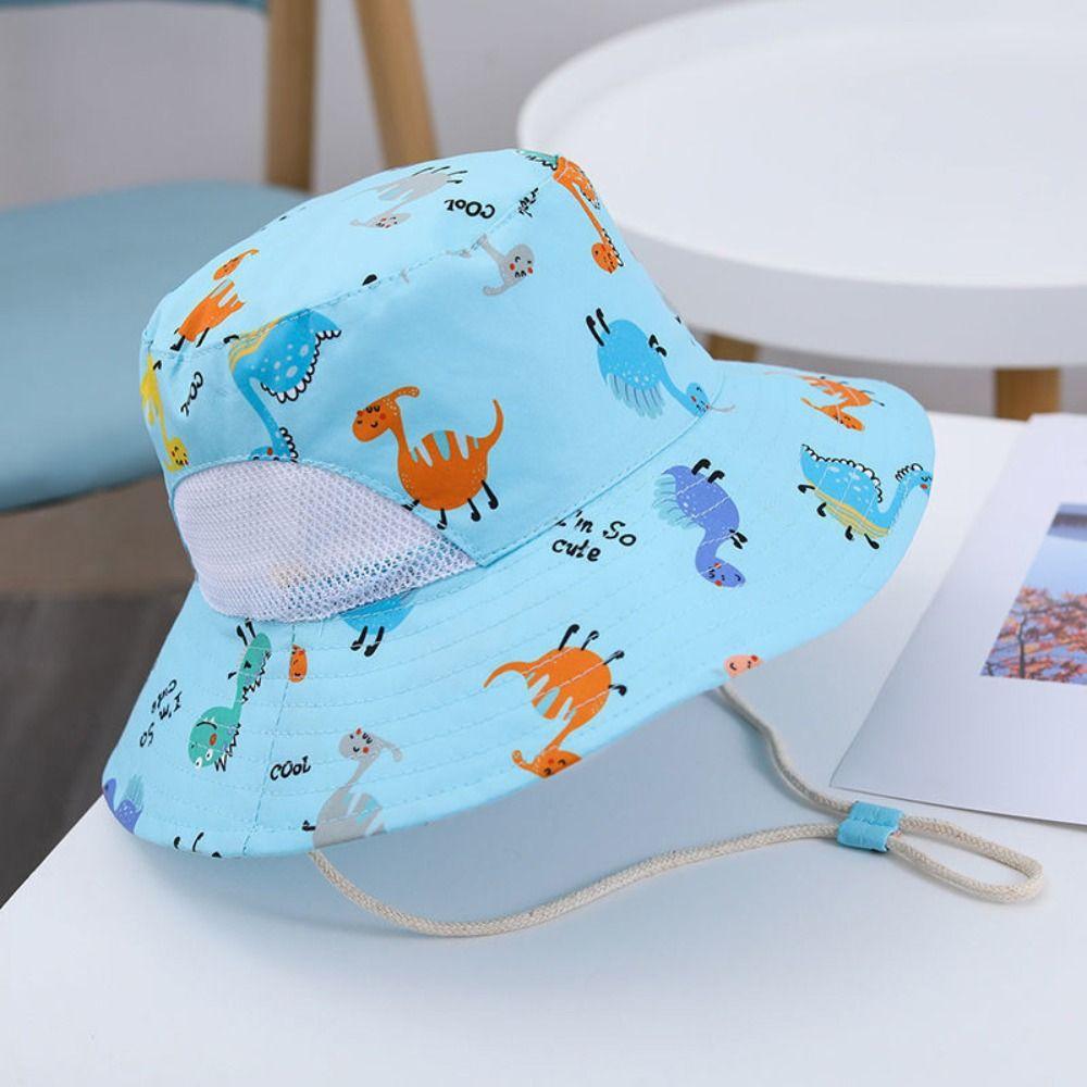 

Outdoor Boy Girl Adjustable Sun Hat UV Protection Wide Brim Cap Children Bucket Hats 05