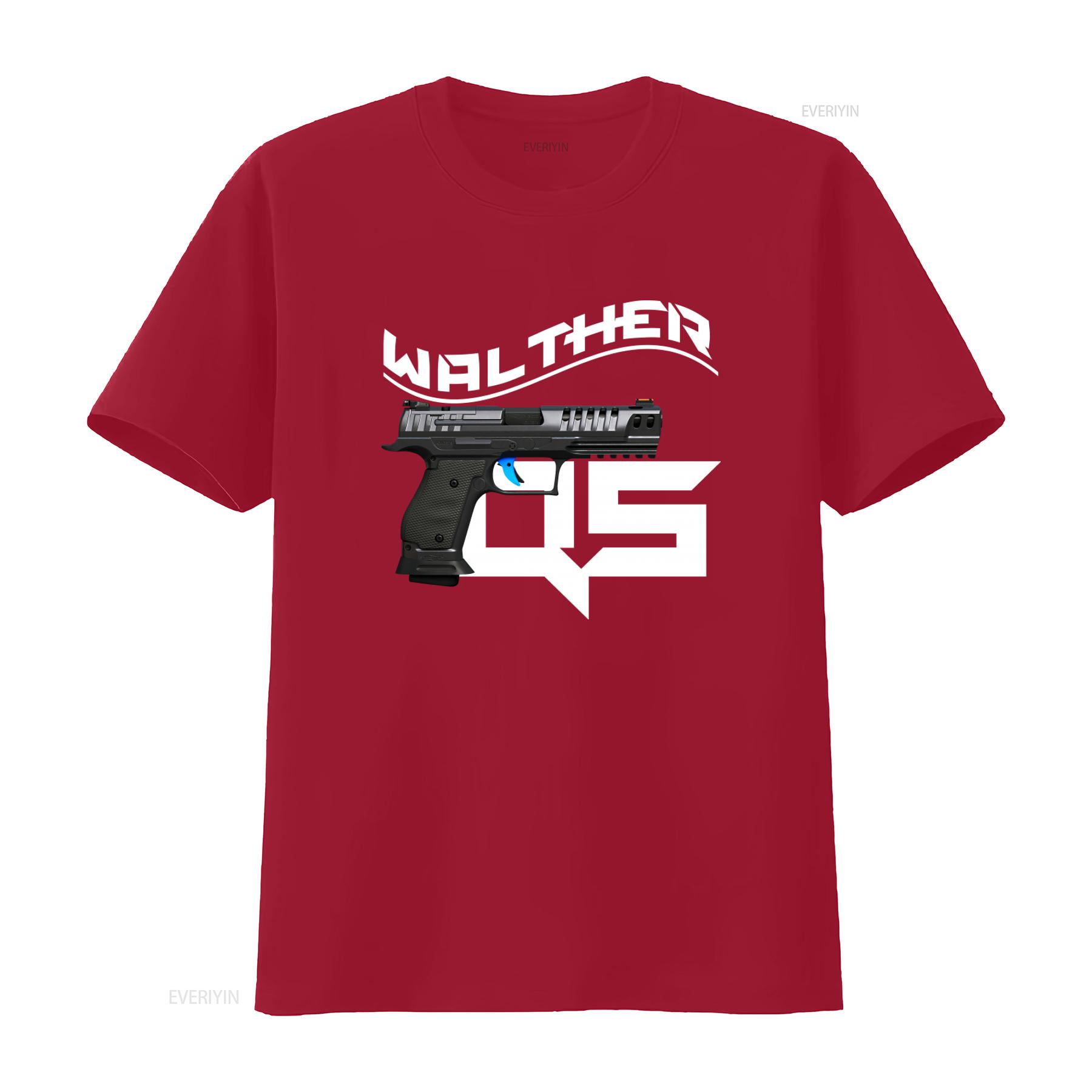 

Walther Q5 Handgun T Shirt for Men Stylish Edgy Design vintage Washed Casual Slightly streetwear designer clothes Unisex S