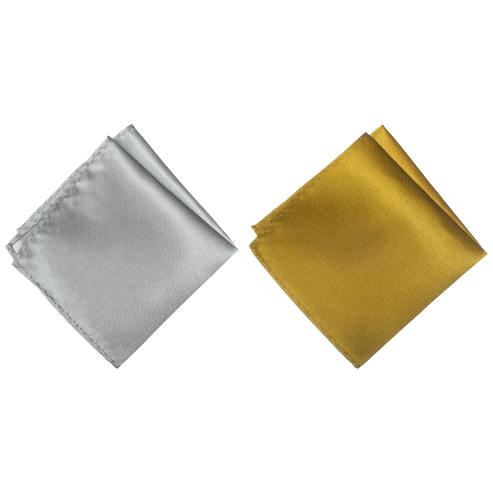 

2 шт. Мужской нагрудный платок Классический вискозный носовой платок для деловой встречи, формального случая, однотонный банкетный платок D