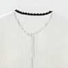 Yingjia Women's Autumn 2022 Fashion Lace-Up Knit Sweater Top