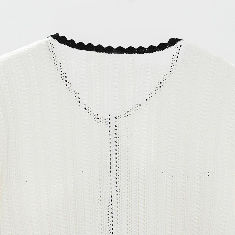 Yingjia Women's Autumn 2022 Fashion Lace-Up Knit Sweater Top