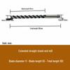High-Speed Steel Extended Straight Shank Three-Flute End Mill, 2.5-10mm, White Steel