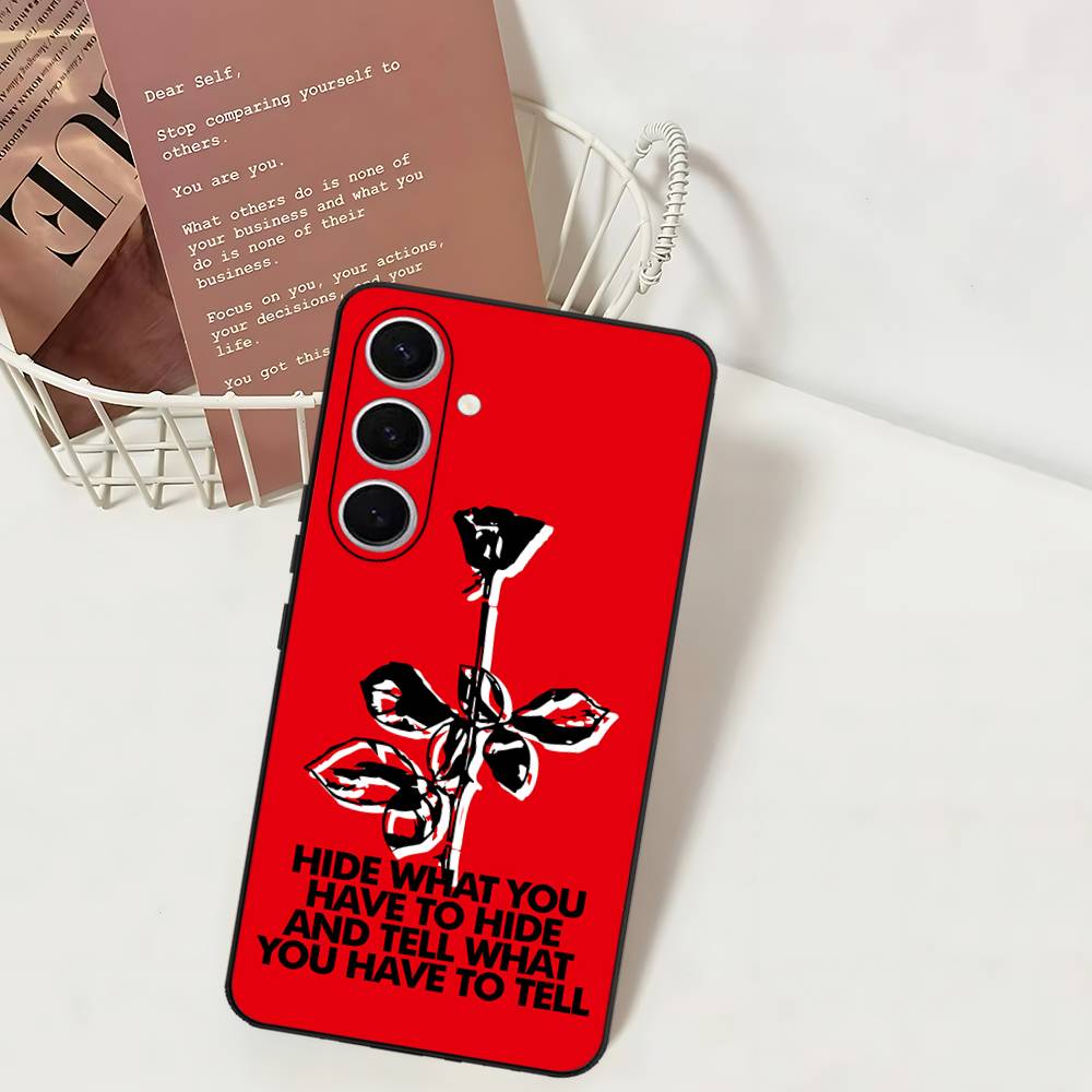 Rock D-Depeche Cool Mode Phone Case For Samsung S 24 Fe 25 Ultra Plus 20 Lite 21 30 22 23 24 22 Ultra 5G Fundas