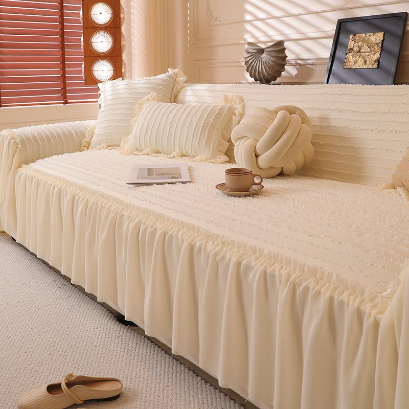 

French Cream Wind Sofa Towel Four Seasons Universal Sofa Cover New All-Inclusive Universal Sofa Blanket 180*130cm