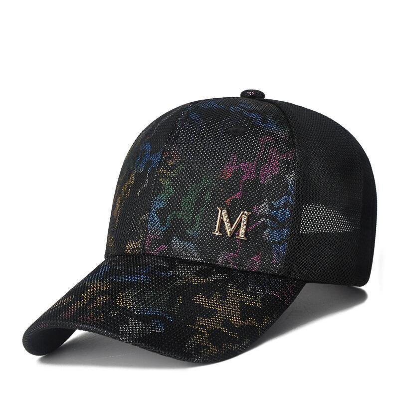 

Женская летняя сетчатая кепка-утконос с цветными стразами – модная бейсболка в японском уличном стиле 54-59cm Adjustable