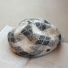 Vintage Woolen Beret Hat Winter Hats For Women Plaid Vintage Bonnet Painter Cap Female Fashion Accessories New