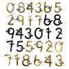 Bee House Number for Outside, Weather-proof Alloy Floating Address Numbers, Metal Number Sign for Door, Mailbox, Wall, Yard
