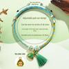 Dragon Boat Festival Ethnic Five-Colored Bracelet with Song Brocade Gourd Coin Purse & Zongzi-Inspired Hand Jewelry Gift.