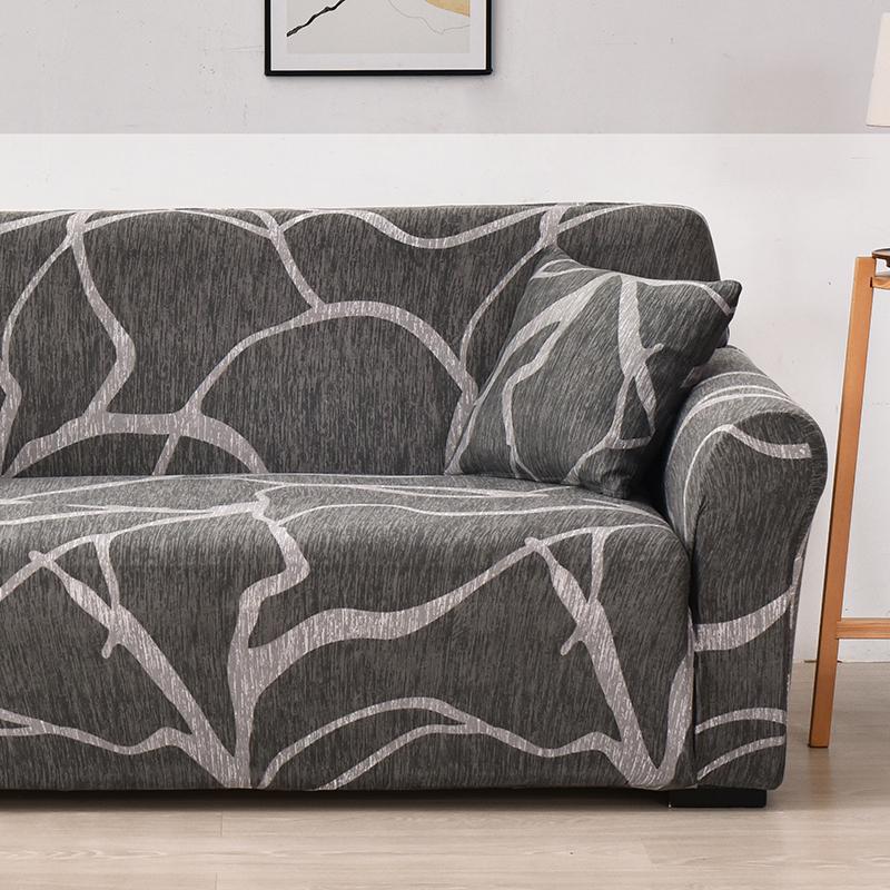 Lattice Printed Sofa Cover for Living Room Pet Kids Stretch Elastic Couch Cover for L Shape Sectional Furniture Protector