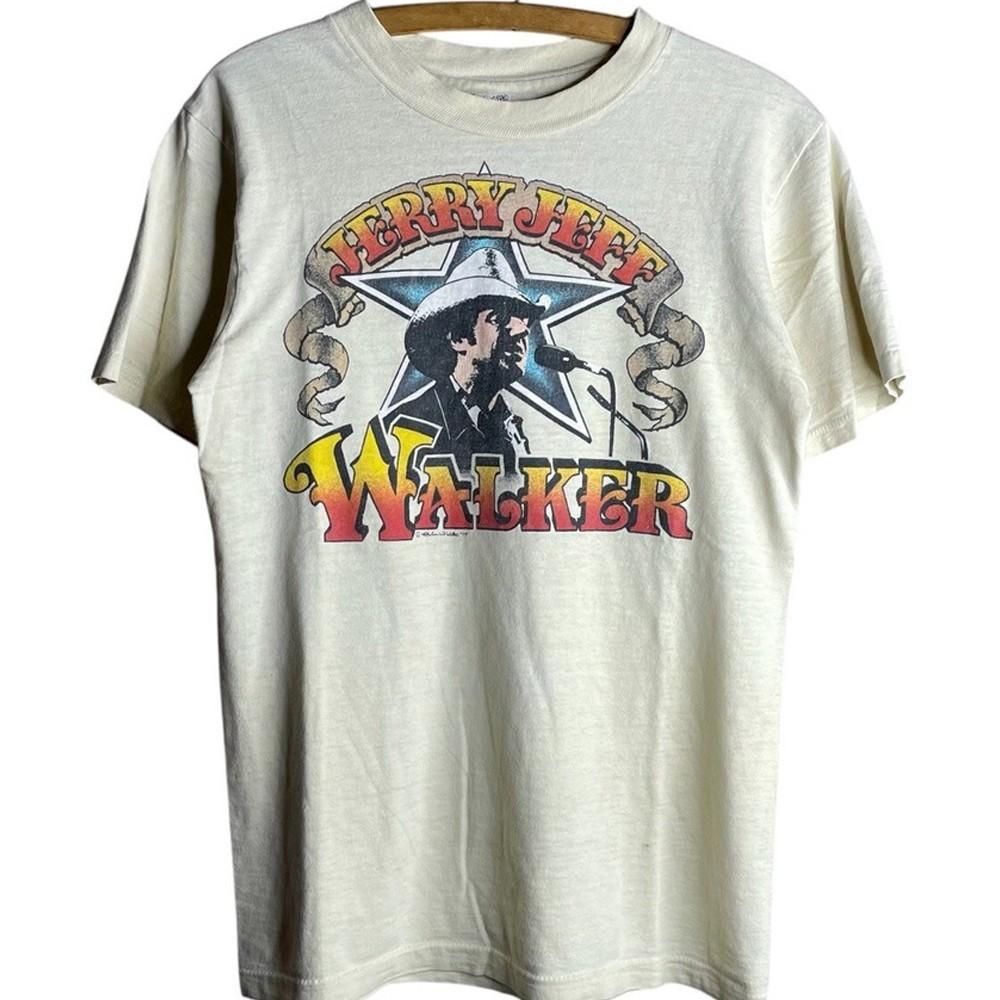 

1977 Jerry Jeff Walker Reprinted Collectible Shirts S235XL 20D1889 Unisex T-Shirt XXL