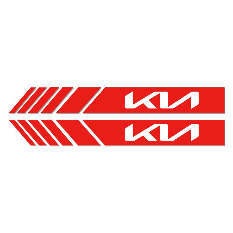 CASSX1 2Pcs Car Rearview Mirror Vinyl Stickers For KIA Ceed Forte K9 Optoma Picanto Rio Sorento Soul Sportage Auto Accessories