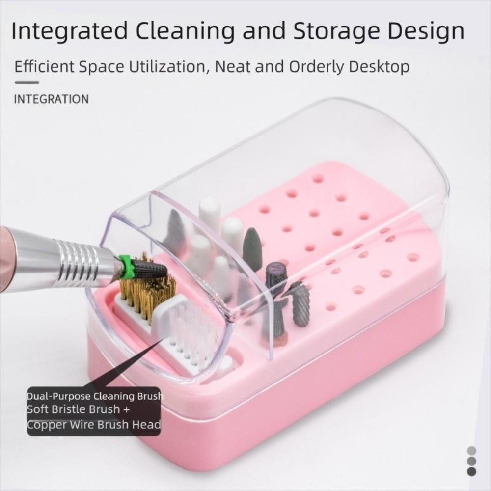 30 Holes Nail Art Display Stand Nail Salon Nail Art Drill Bit Holder Beauty Exhibition