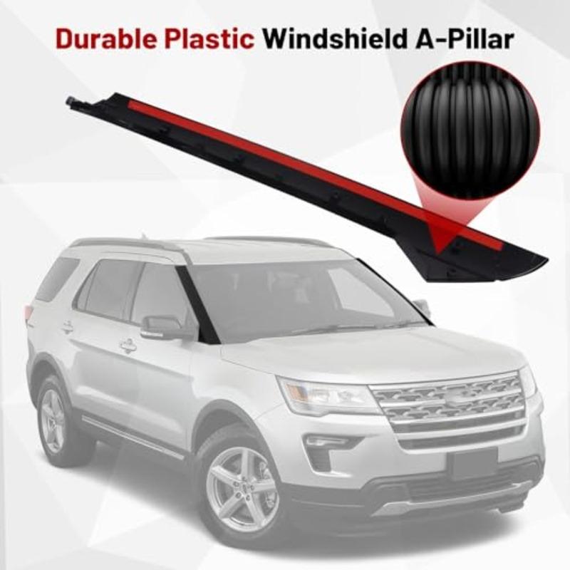 Windshield A-Pillar Molding Trim Kit Left Driver Right Passenger Side Compatible for Ford Explorer 2011-2019 Replaces 926-450 9