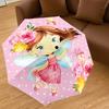 1PC fairy flowers Umbrella-8-Rib Reinforced, Automatic Open, Lightweight & Durable, Cute Fashion Accessory for Outdoor-T192