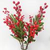 Simulated fruit 3fork blueberry berry branch perfect for home decor offices and New Year decorations made of materials