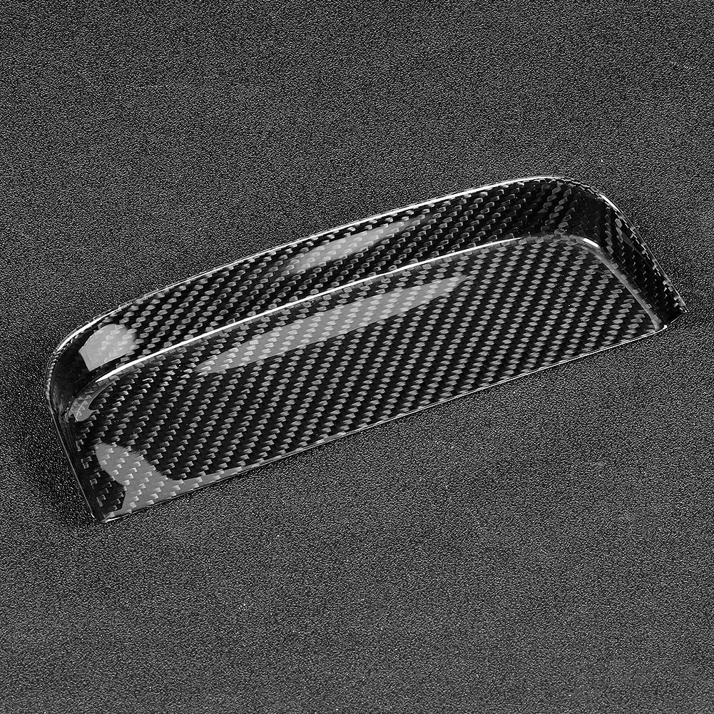 Carbon Fiber Car Storage Box Cover Trim Decor Fit for Ford Mustang 2014-2018