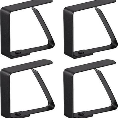 Clip da tovaglia in acciaio inossidabile nero più venduti - Taglia piccola, In stock