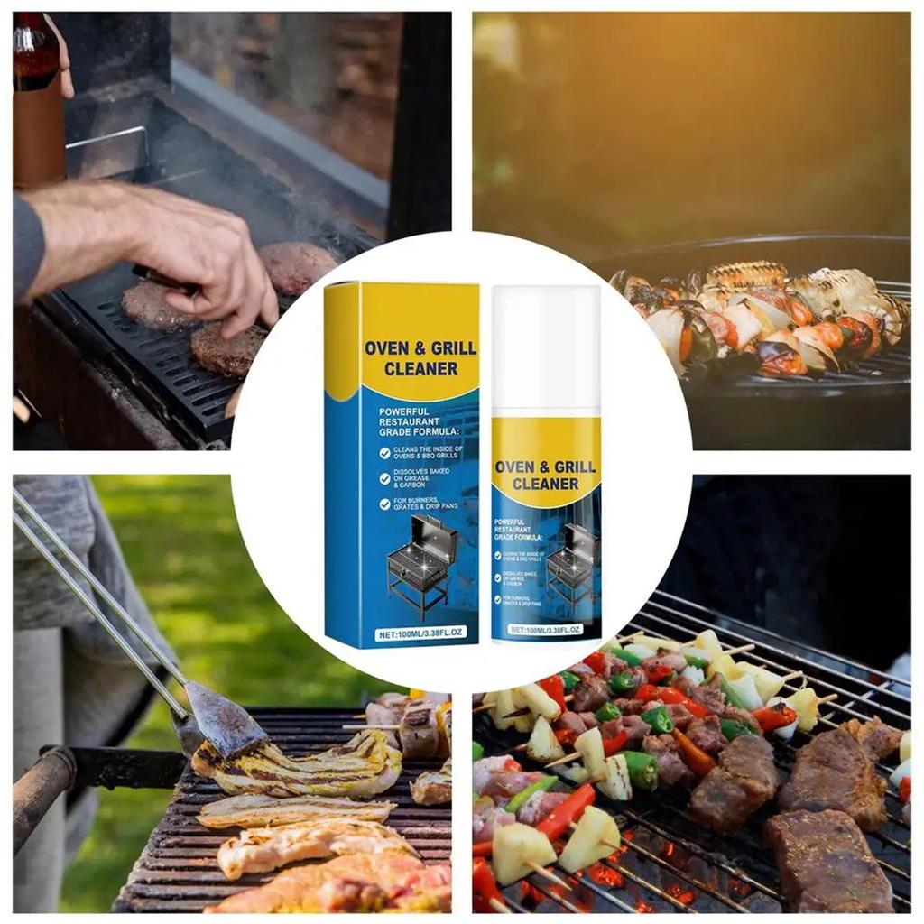 Grill Cleaner Kitchen Degreaser Oven Deeply Removes Stubborn Stains From Stove Repairs Scratches and Restores Shine For Kitchen