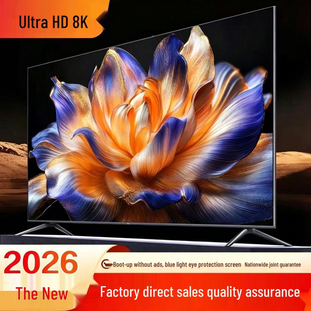 2026 Ultra-Clear HD 8K TV: 32, 75, 85, 100-inch Models for Home & Hotel