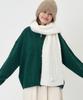 THE-ABON Soft Curly Scarf Ivory