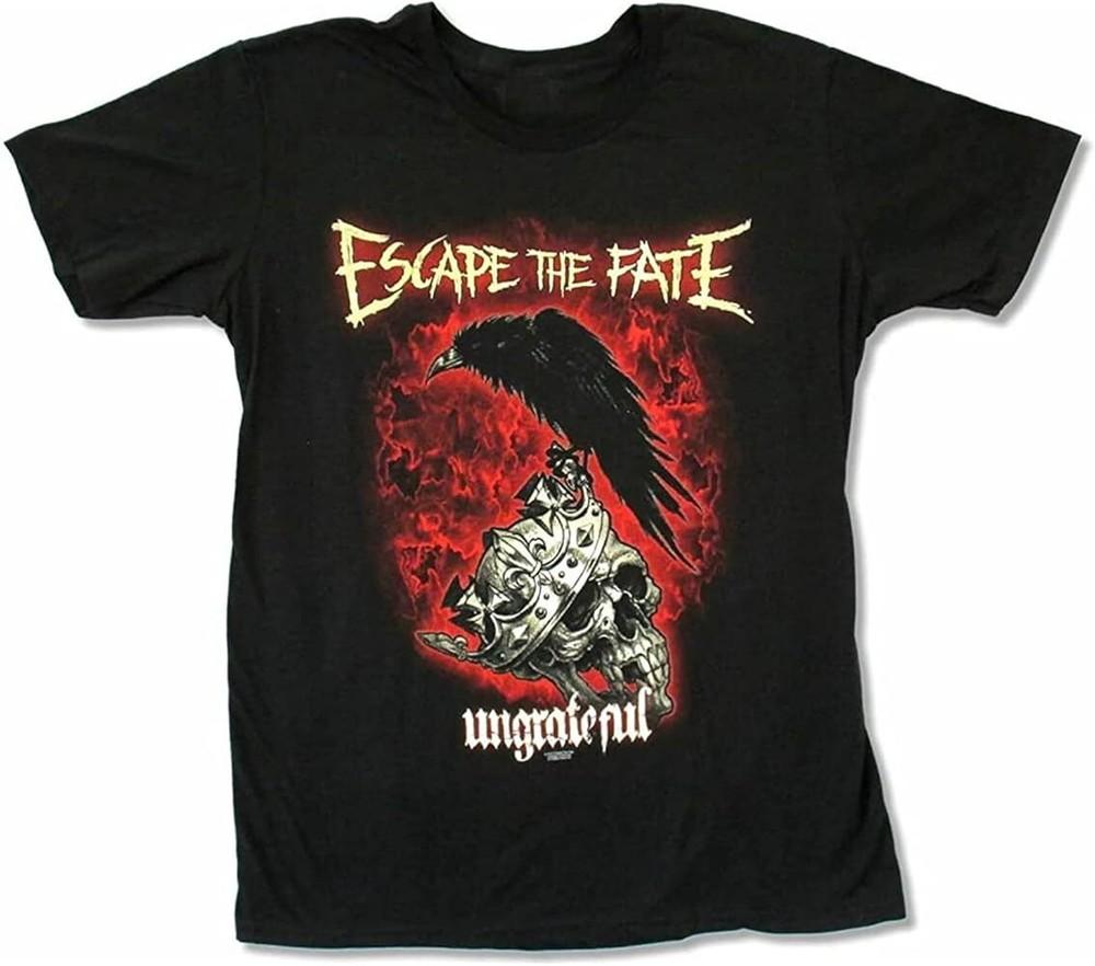

SALE Vtg Escape The Fate Band Ungrateful Cotton Black Full Size Unisex Shirt Unisex T-Shirt XXXL