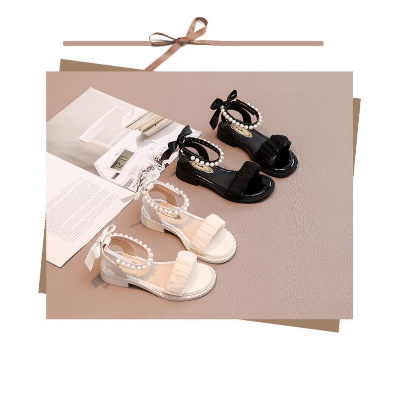 Girls' Sandals New Summer Fashion Sports Soft Sole Kids' Roman Sandals for Big Kids Students