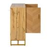 Modern, Minimalist Shoe Cabinet, Unique Wood Grain, Golden Iron Frame, Two-Door Storage Cabinet, Narrow Shoe Cabinet, Shoe Rack, Shoe Tipper,