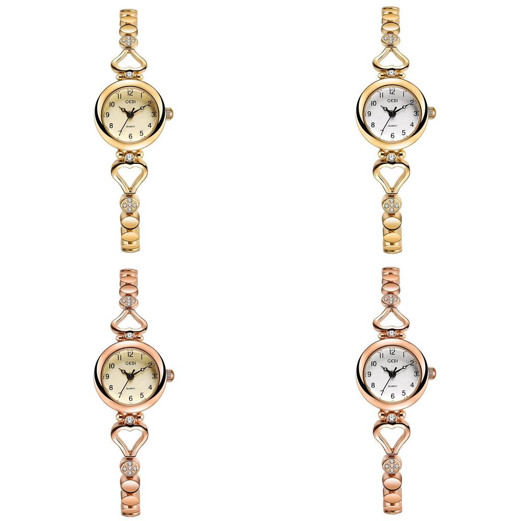Gedi Elegant Damklocka I Legering Med Kvarts Med Vattentät Funktion För Festkläder