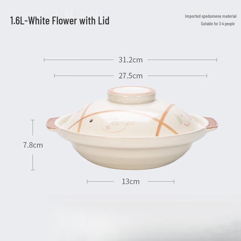 

LIEI Commercial Ceramic Casserole Pot
