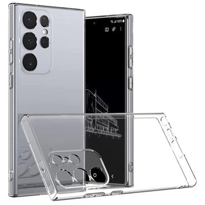 Kristall-Silikon Klare Handyhülle für Samsung Galaxy S25 Ultra S24 S23 S22 S21 S20 FE Ultra Plus Edge Weiche Ultra-Dünne Rückabdeckung
