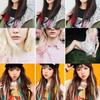Women Synthetic Hair Long Straight Multi Colors Extension Hairpiece Party Wig