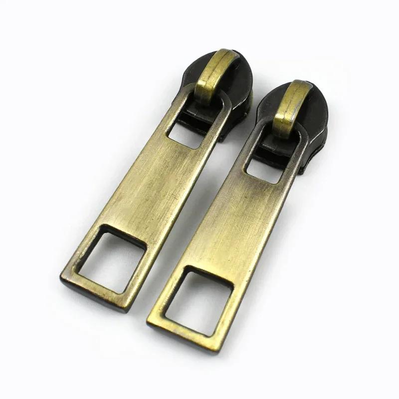 5-30Pcs Meetee 5# Nylon Zipper Puller Down Jackets Bags Zippers Sliders Garment Zips Head Repair Kits DIY Sewing Accessories