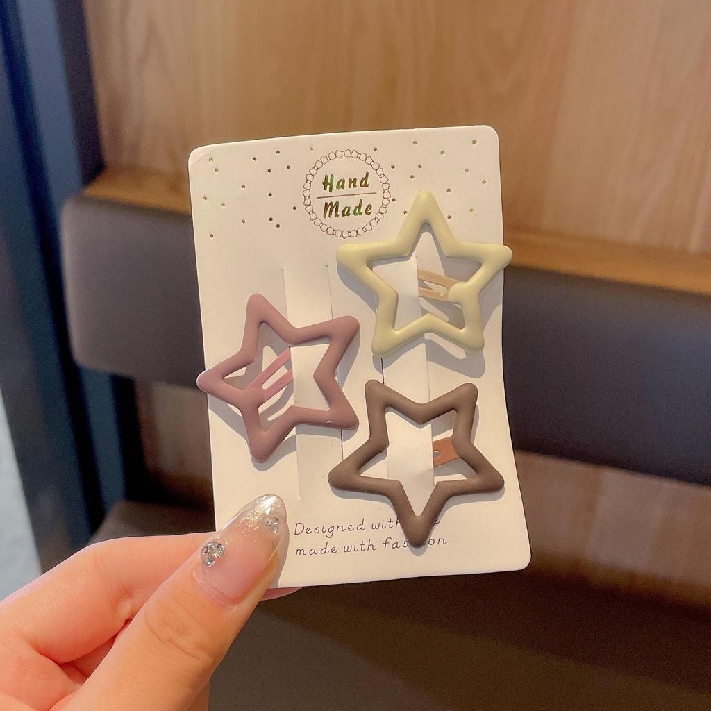 Autumn & Winter Coffee Hair Clip: Women's Seamless Duckbill, BB & Bangs Clips