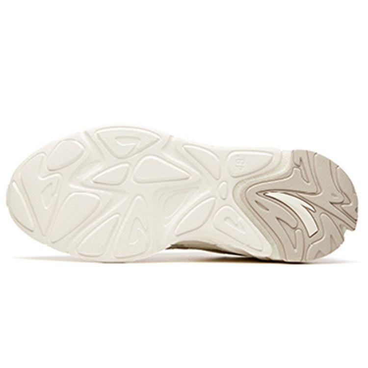 Anta Pulse Non-Slip Wear-Resistant Low-Top Dad Shoes Men Sneaker Ivory-White 912048851-4