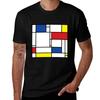 Mondrian Minimalist De Stijl Modern Art Fatfatin Tshirt Holiday All Match Tshirt