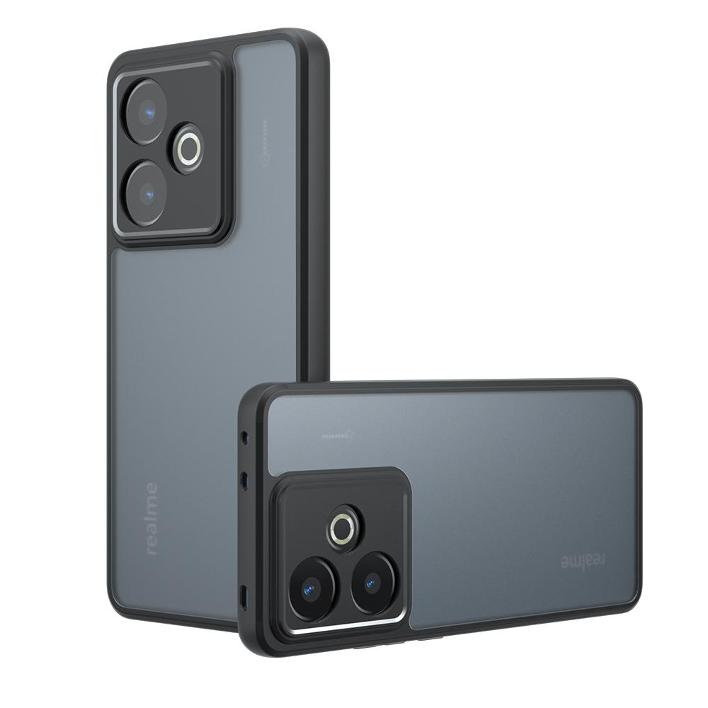 GT 7T Matt Støtsikkert Telefondeksel for Realme GT 7 GT 7Pro Neo 7x Hard Støtfanger Myk Gjennomsiktig Bakdeksel Anti-gulning Funda