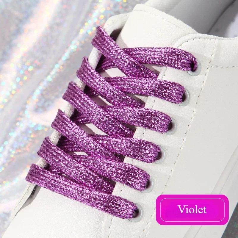 19 Colors Shiny Gold and Silver Colorful Bright Shoelaces 100-140 Cm Sneakers Shoelaces Boots Laces Rainbow Shoelaces String