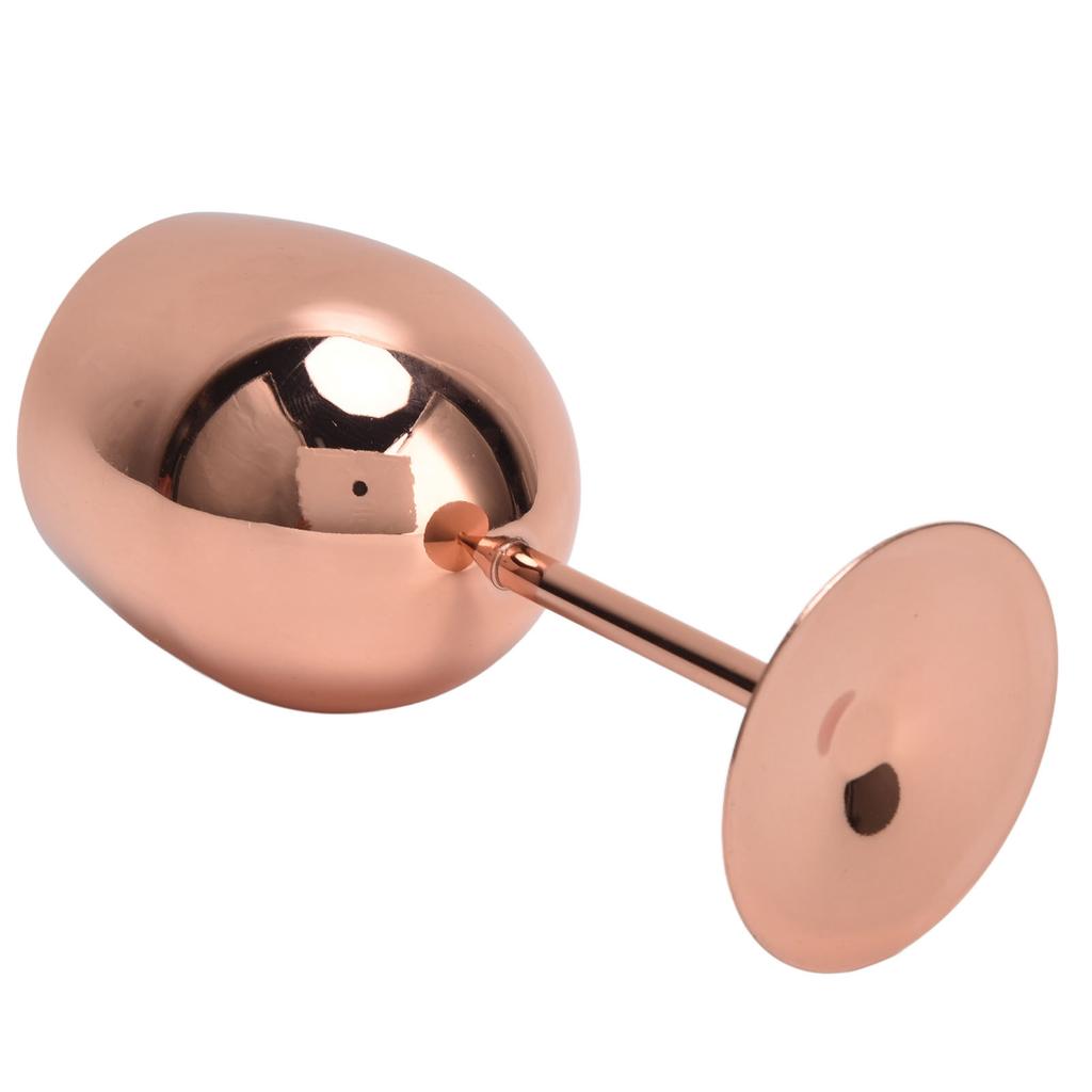 350ml Red Wine Glass Stainless Steel Goblet Titanize Cocktail Champagne Glass for Kitchen Party Bar