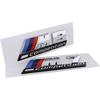 For BMW Car Rear Trunk Badge Sticker M1 M2 M3 M4 M5 M6 M7 M8 Competition Emblem Silver Modification Of ABS Badge